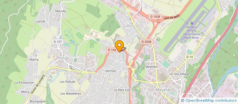 localisation de l'entreprise SCI HARMONIA  POISY