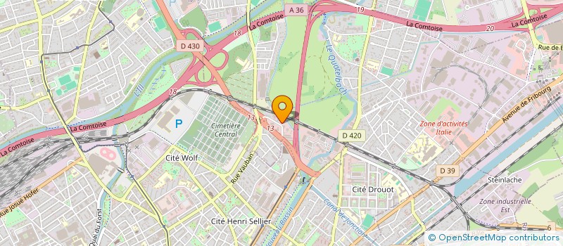 localisation de l'entreprise SCI HARMONIA  ILLZACH