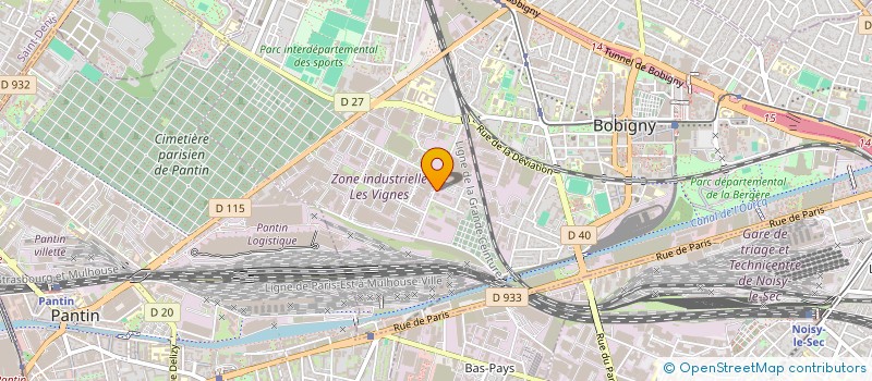 localisation de l'entreprise SCI HARMONIA  BOBIGNY