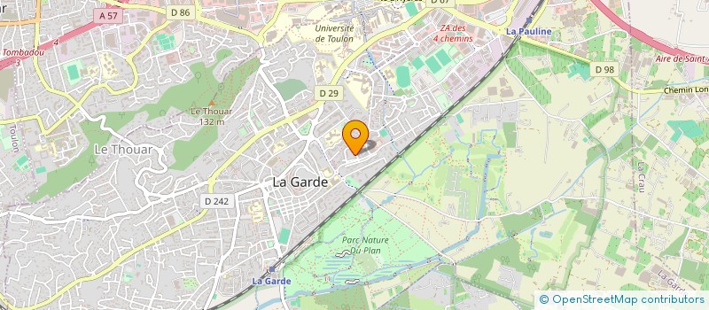 localisation de l'entreprise SCI HARMONIA à LA GARDE