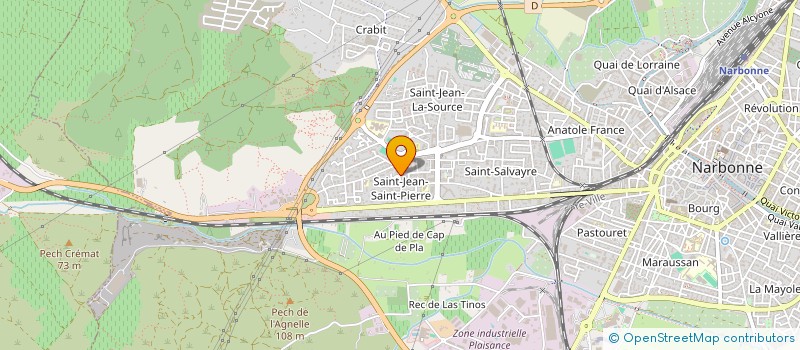 localisation de l'entreprise SCI HARMONIA  NARBONNE