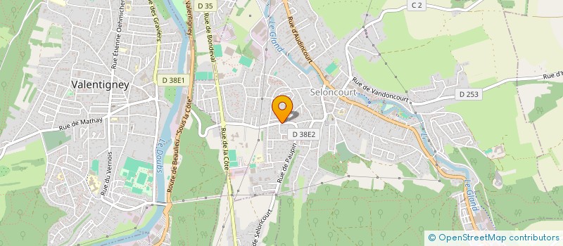 localisation de l'entreprise SCI HARMONIE 2  SELONCOURT