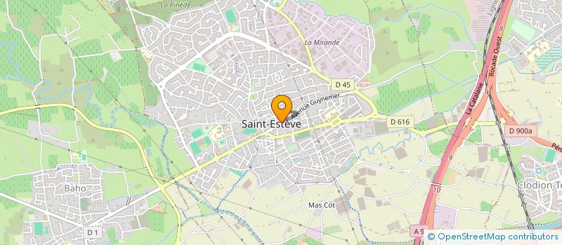 localisation de l'entreprise SCI HARMONIE  SAINT-ESTEVE