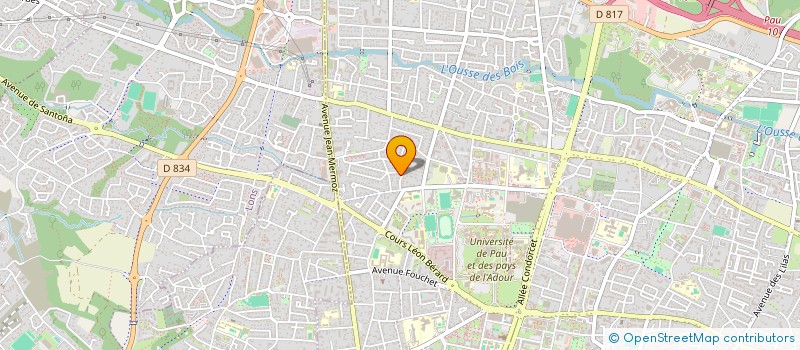 localisation de l'entreprise SCI HARMONIE à PAU
