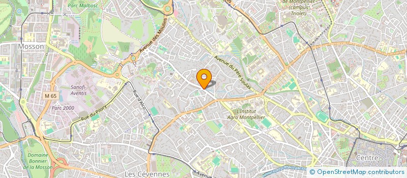 localisation de l'entreprise SCI HARMONIE à MONTPELLIER