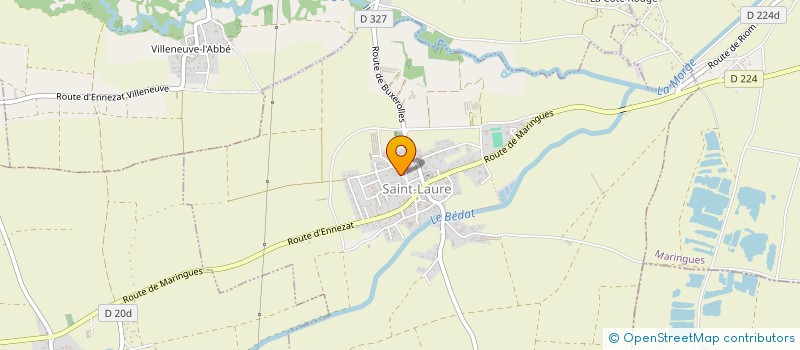 localisation de l'entreprise SCI HARMONIE  SAINT-LAURE