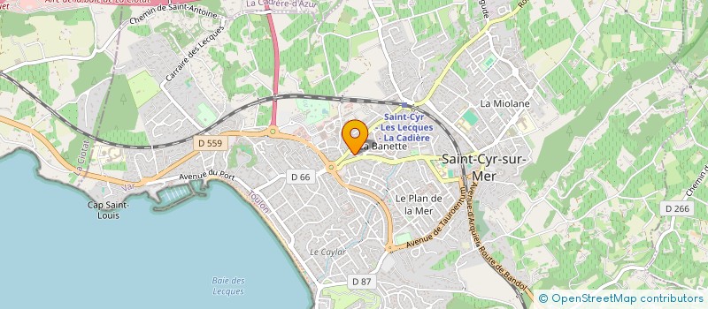 localisation de l'entreprise SCI HARMONIE à SAINT-CYR-SUR-MER