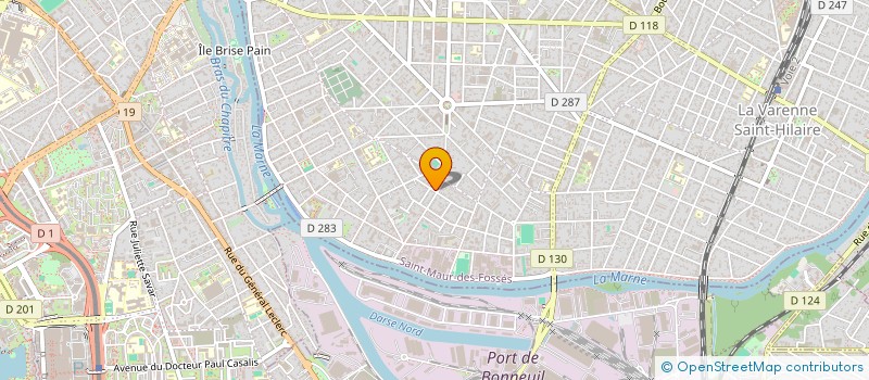 localisation de l'entreprise SCI HARMONIE à SAINT-MAUR-DES-FOSSES