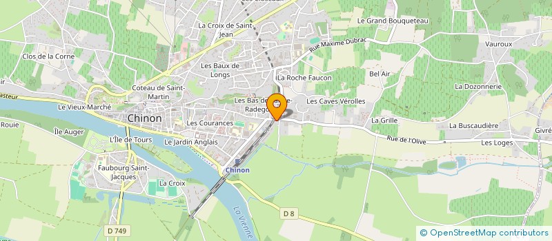 localisation de l'entreprise SCI HARMONIE  CHINON