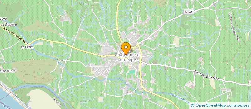 localisation de l'entreprise SCI HARMONIE  CHATEAUNEUF-DU-PAPE