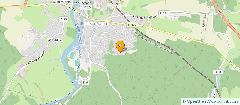 localisation de l'entreprise SCI HARMONIE  PORT-SUR-SAONE