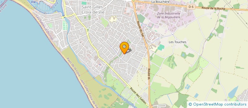 localisation de l'entreprise SCI HARMONIE à SAINT-GILLES-CROIX-DE-VIE