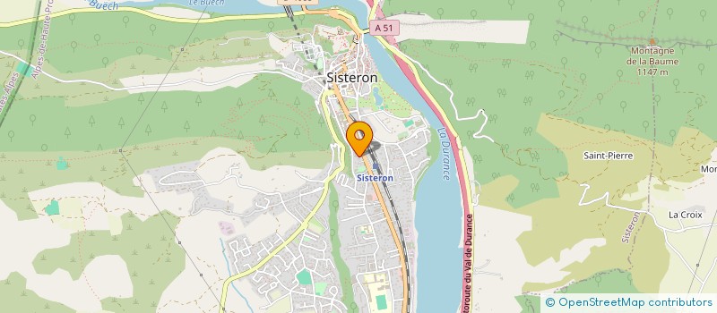 localisation de l'entreprise SCI HARMONIE  SISTERON