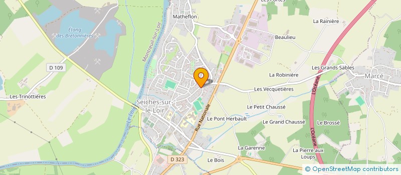 localisation de l'entreprise SCI HARMONIE  LOIRE-AUTHION