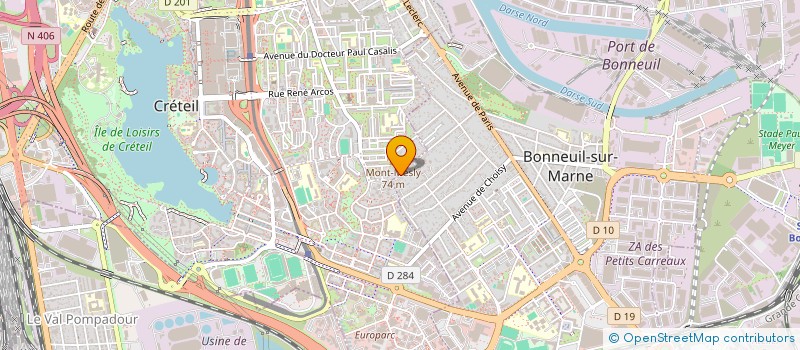 localisation de l'entreprise SCI HARMONIE à CRETEIL