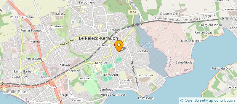 localisation de l'entreprise SCI HARMONIE  LE RELECQ-KERHUON