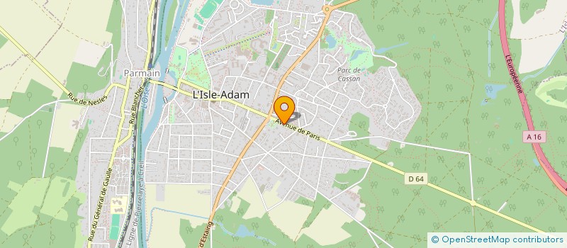 localisation de l'entreprise SCI HARMONIE CH  L'ISLE-ADAM