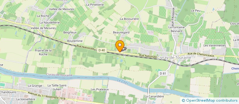 localisation de l'entreprise SCI HARMONIE DE VIE  CIVRAY-DE-TOURAINE