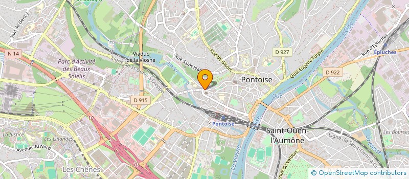 localisation de l'entreprise SCI HARMONIE DU 26 PLACE NOTRE DAME  PONTOISE