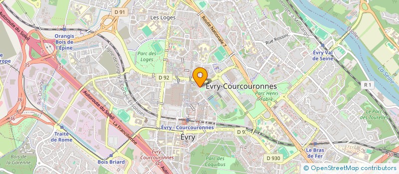localisation de l'entreprise SCI HARMONIE ET PROSPERITE à EVRY-COURCOURONNES