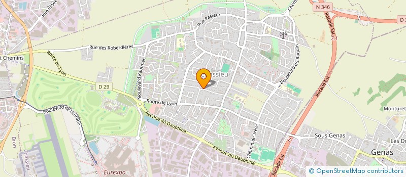 localisation de l'entreprise SCI HARMONY  CHASSIEU