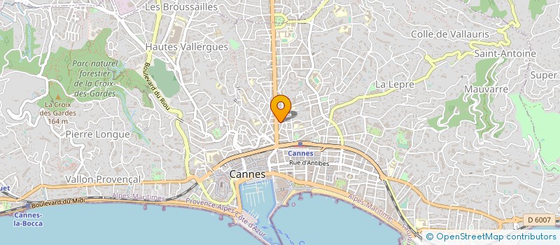 localisation de l'entreprise SCI HARMONY à CANNES