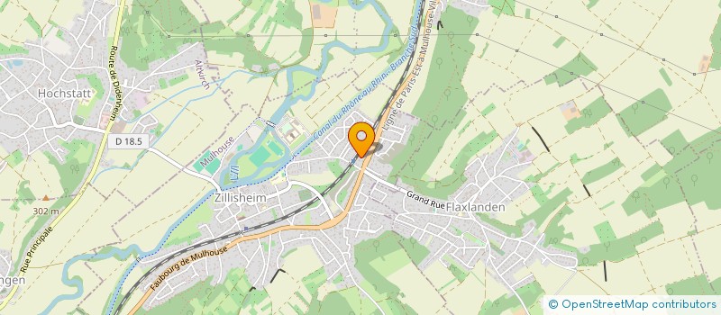 localisation de l'entreprise SCI HARPE  ZILLISHEIM