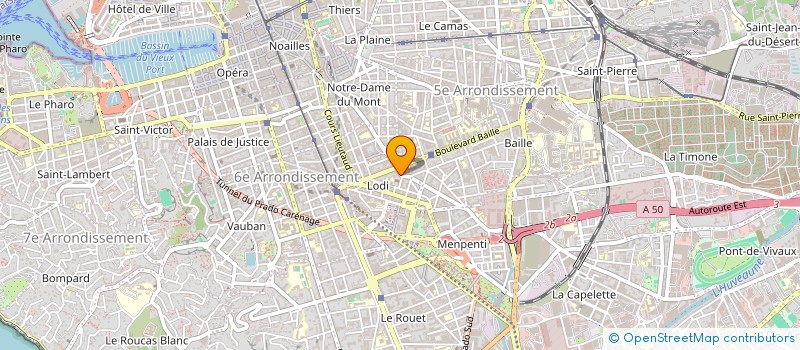 localisation de l'entreprise SCI HARPE à MARSEILLE