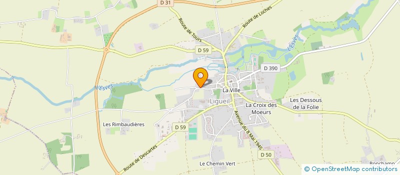 localisation de l'entreprise SCI HARPIGNIES  LIGUEIL