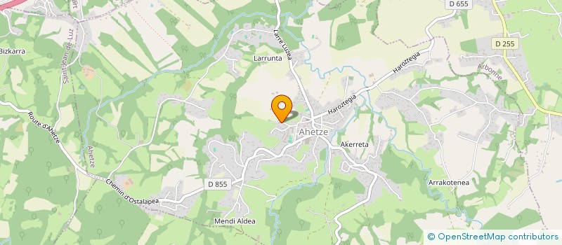 localisation de l'entreprise SCI HARRIETA  AHETZE
