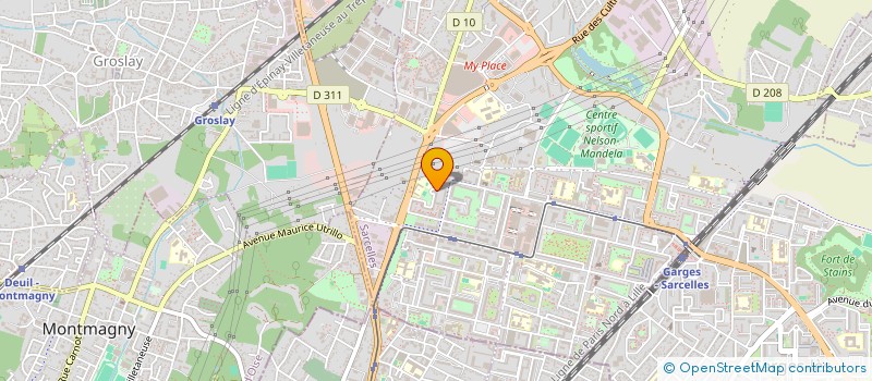 localisation de l'entreprise SCI HARRY  SARCELLES