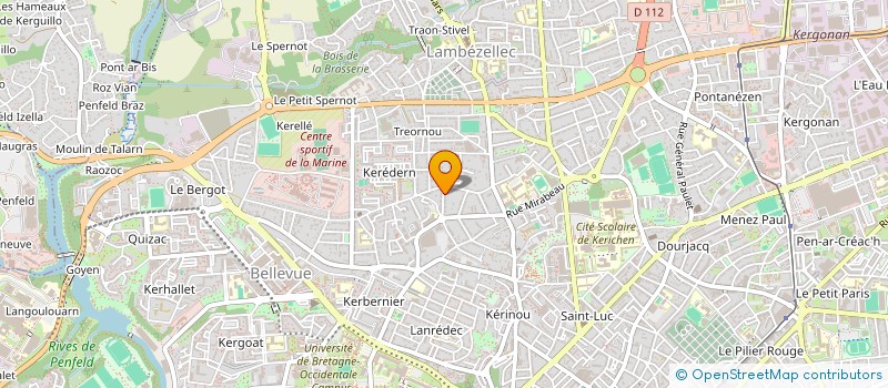 localisation de l'entreprise SCI HARVARD  BREST