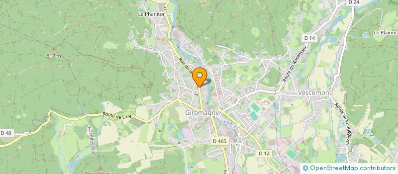 localisation de l'entreprise SCI HARVEST  GIROMAGNY