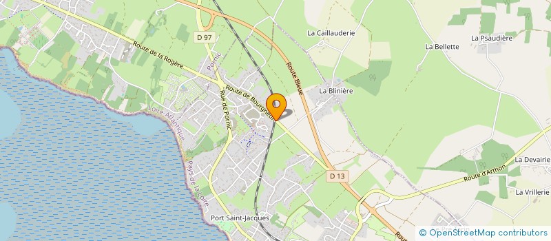 localisation de l'entreprise SCI HARY CHANTEPIE  LA BERNERIE-EN-RETZ