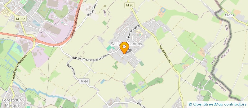 localisation de l'entreprise SCI HARY IMMOBILIER  SAILLY-LEZ-LANNOY