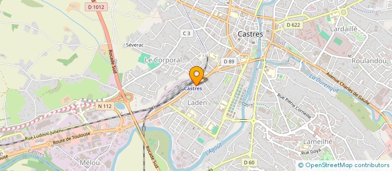 localisation de l'entreprise SCI HARYOULY  CASTRES