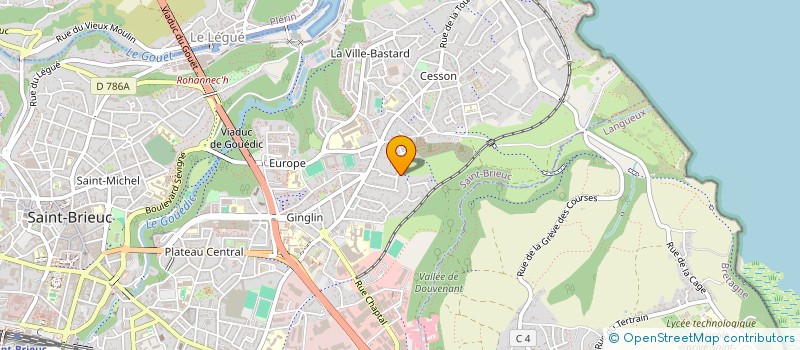 localisation de l'entreprise SCI HARZO SCA à SAINT-BRIEUC