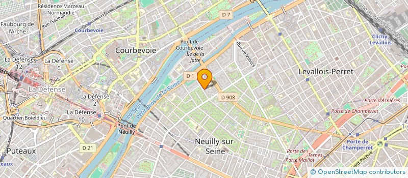 localisation de l'entreprise SCI HASA à NEUILLY-SUR-SEINE