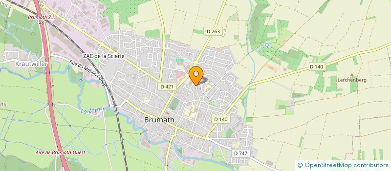 localisation de l'entreprise SCI HASAN 61  BRUMATH