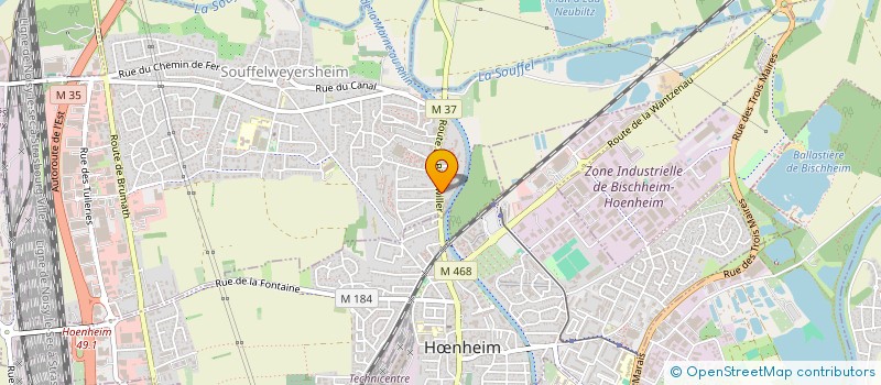 localisation de l'entreprise SCI HASANALI  SOUFFELWEYERSHEIM