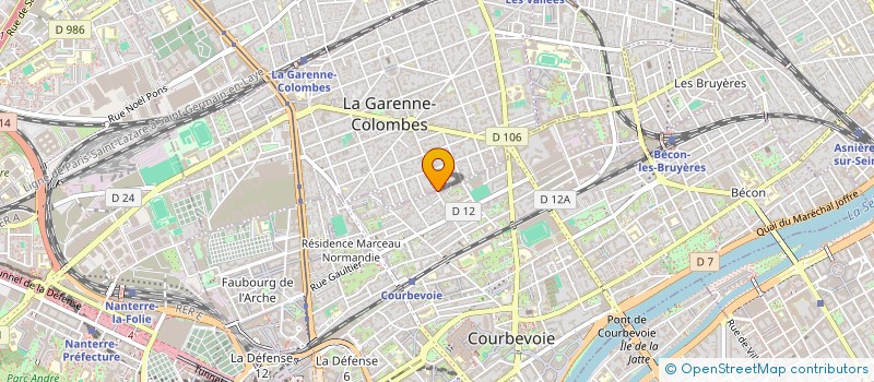 localisation de l'entreprise SCI HASAR à COURBEVOIE
