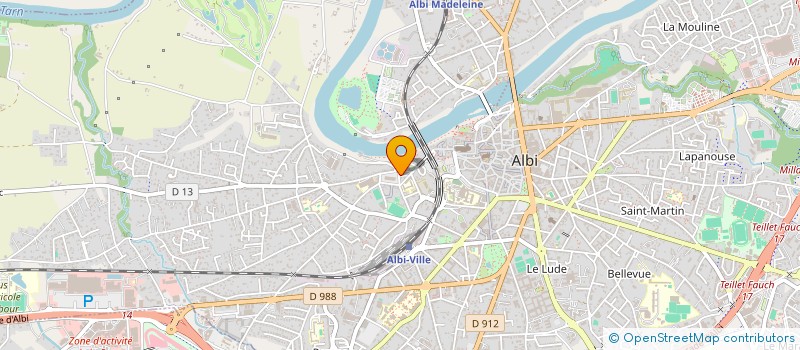 localisation de l'entreprise SCI HASM à ALBI