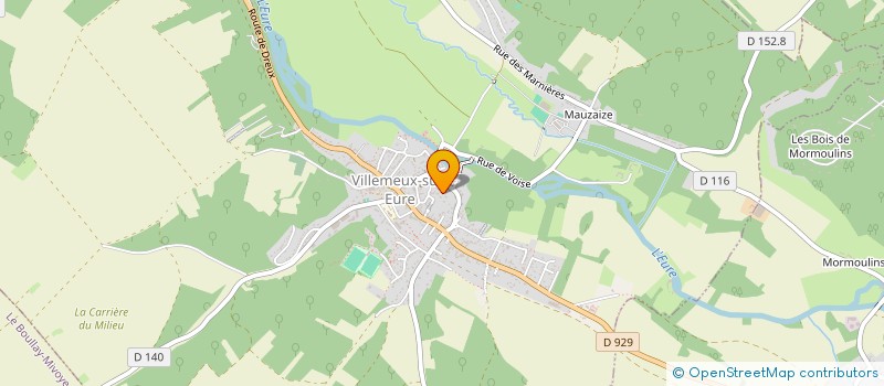 localisation de l'entreprise SCI HASSANPOUR à VILLEMEUX-SUR-EURE