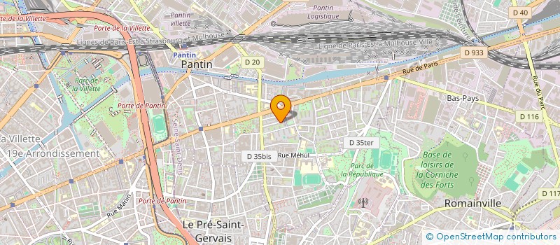 localisation de l'entreprise SCI HASSIBA à PANTIN