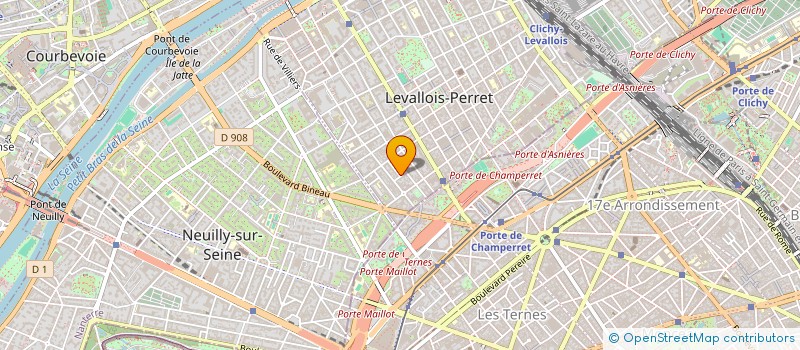 localisation de l'entreprise SCI HASSID & CO à LEVALLOIS-PERRET