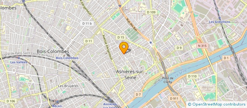 localisation de l'entreprise SCI HASSIS à ASNIERES-SUR-SEINE