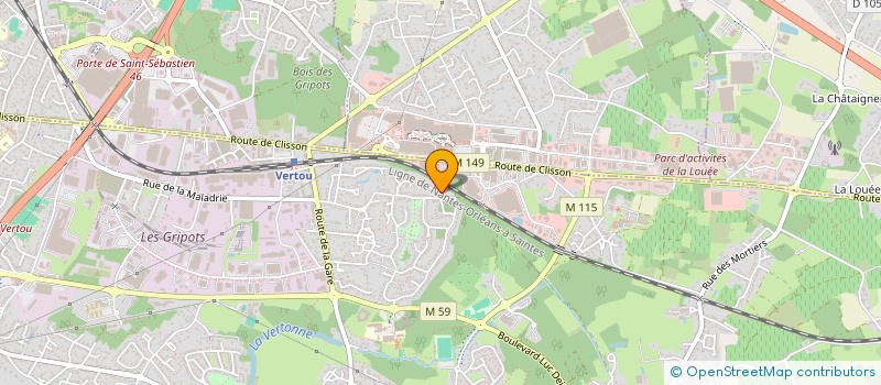 localisation de l'entreprise SCI HATAS  VERTOU