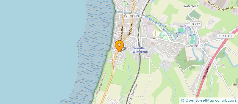 localisation de l'entreprise SCI HATDIN  WIMEREUX