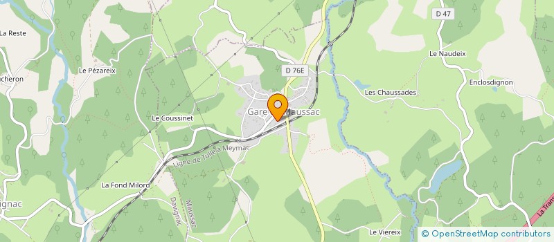 localisation de l'entreprise SCI HATRIUM  MAUSSAC