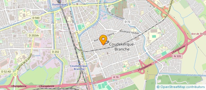 localisation de l'entreprise SCI HATTAT  COUDEKERQUE-BRANCHE